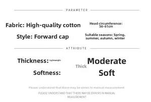 Size chart showing 56-61cm head circumference for cotton striped newsboy cap