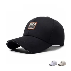 Casquette De Baseball Vintage Polyester Écusson Brodé Imprimé Lettres Réglable Visière Courbée Streetwear Décontracté