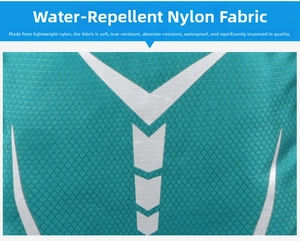 Detail of waterproof nylon fabric with diamond texture on the cycling backpack