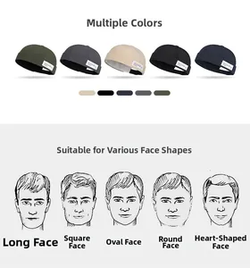 Unisex thin quick-dry docker hats in five colors suitable for all face shapes