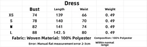 Detailed size chart for elegant slim-fit backless satin sleeveless long dress