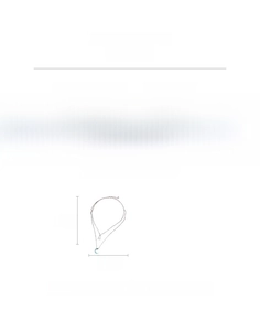 Guide des dimensions de la double collier lune en argent avec pierres de zircon