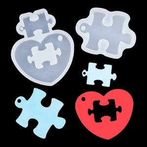 Hartpuzzel siliconen mallen voor DIY harscreaties en Valentijnsdag decoraties