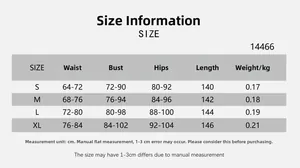 Detailed size chart for the backless slit maxi dress including bust waist and hips guide
