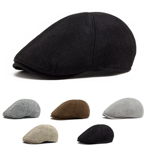 Newsboy Mütze Atmungsaktive Polyester Gewebte Flache Ivy Kappe Retro Lässig Für Herren Damen Sonnenschutz Verstellbar