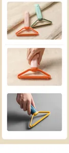 Manual pet hair remover tool for rugs and clothes with a cute bear handle detail