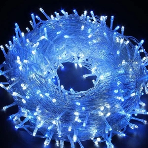 Waterproof blue LED starry fairy lights string for outdoor holiday and wedding decoration