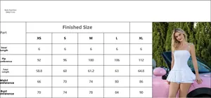 Size chart for summer backless dress with chest, waist, and hip measurements in cm