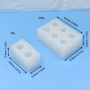 3D strawberry shaped silicone molds for handmade soap and candle making DIY crafts