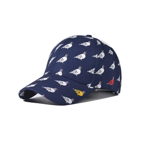 Unisex Baseball Cap Polyester Full Pigeon Print Adjustable Sun Protection Outdoor Casual Streetwear Fashion Hat