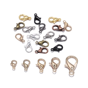Lobster Claw Clasps Zinc Alloy Jewelry Findings For DIY Necklace Bracelet Making Connectors Keychain Accessory Plated