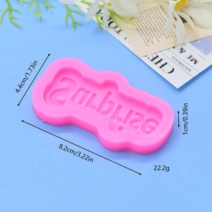 Moule en silicone rose 'surprise' pour décoration de gâteaux et chocolats DIY