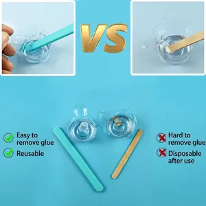 Reusable silicone stir sticks for DIY resin mixing with non-stick easy to clean surface