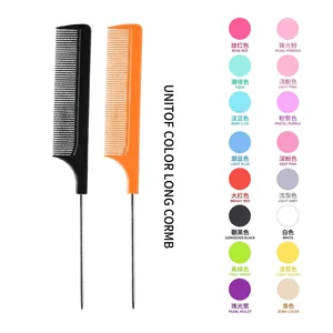 Pettini professionali a coda arancioni e neri con 18 opzioni di colore vivaci disponibili
