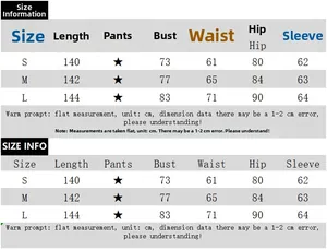 Detailed size chart for square neck jumpsuit showing bust, waist and hip measurements