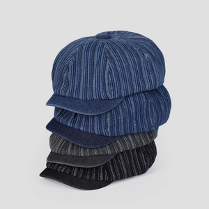 Casquettes gavroche vintage en denim pour hommes et femmes en quatre couleurs assorties