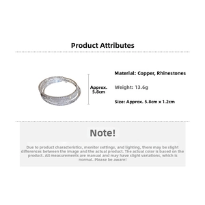 Dettagli del bracciale multistrato in strass argentato con specifiche di materiale e misura