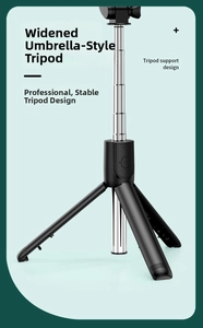 Detail showing the widened umbrella tripod base with non-slip texture for stable support