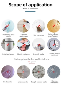 Guide for tulip wall sticker application on smooth surfaces versus rough textures