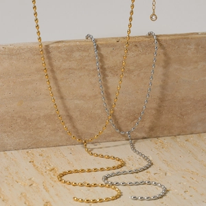 Minimalistische Y-Halskette Edelstahl Perlenkette Mit Zirkon-Anhänger Eleganter Verstellbarer Modeschmuck Für Damen
