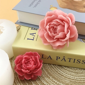 Peony Flower Silicone Mold For DIY Baking Chocolate Mousse Cake Candle Soap Gypsum Craft Heat Resistant Non-Stick Tool