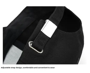 Close-up of adjustable metal buckle on cotton baseball cap for a custom fit