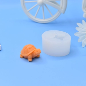 DIY 3D turtle silicone mold for resin casting and candle making with tortoise detail