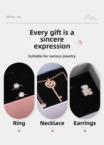 Detailed view of jewelry gift boxes with bow lid and plush lining for rings and necklaces