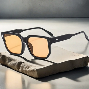 Square Big Frame Sunglasses Retro Vintage UV400 Protection PC Frame AC Lens For Women Men Outdoor Travel Fashion Style