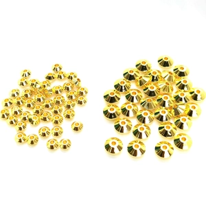 14K gold filled spacer beads in saucer shape for handmade DIY jewelry accessories