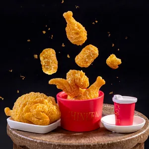 Modèles De Nourriture Miniature Poulet Frit Résine Réaliste Faux Fast Food Pour Micro Paysage Bricolage Ornement