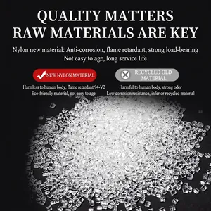 Brandvertragende 94V2 nylon korrels voor duurzame industriële kabelbinders