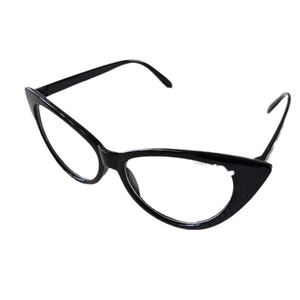 Stylish black cat-eye sunglasses for kids with UV protection on a clean white background