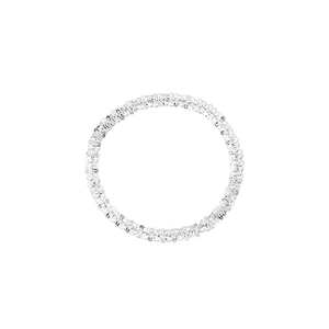 Sparkling S925 sterling silver woven ring in a minimalist textured cauliflower chain design