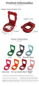 Detailed specs of bear-shaped sandwich cutter made of PP and 430 stainless steel