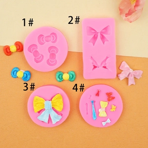 Details zu rosa Silikon-Schleifenformen für Tortendeko und DIY-Backprojekte