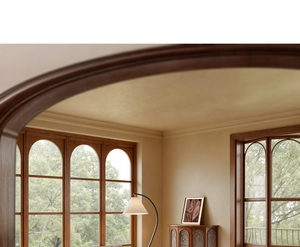 Detail of vintage French style living room with a floor lamp and mid-century modern furniture