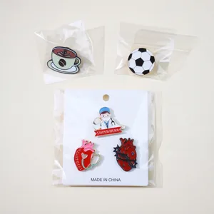 Creative brain and heart enamel pins set with doctor and heartbeat designs