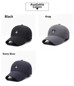 Detailed comparison of men's winter baseball hats in black, grey, and navy blue options