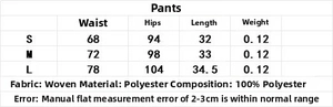 Detailed size chart for women's autumn winter two-piece commuter suit short skirt
