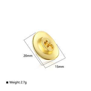 Détails des dimensions 20mm x 15mm du pendentif chapeau de cowboy doré pour bijoux