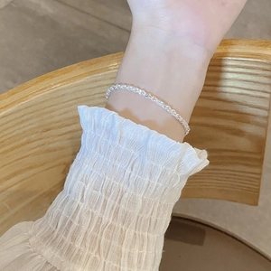Phoenix Tail Bracelet 925 Sterling Silver Woven Rope Chain Adjustable High Polish Minimalist Jewelry For Women