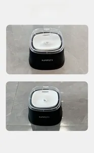 Detailed real photo of the Kimpets automatic pet water fountain with matte black base