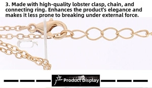 Macro shot of durable rose gold lobster clasp and O-chain connector for jewelry