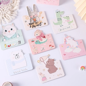 Cute assorted animal gift cards featuring bunny and bear designs with sweet messages