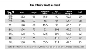 Detailed size chart for men's fleece jacket including chest and shoulder measurements