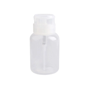 Bouteille À Pompe Pour Dissolvant À Ongles En Plastique Transparent Distributeur De Liquide Rechargeable Avec Verrouillage