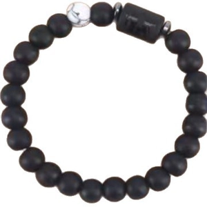 Zwölf Tierkreiszeichen elastisches Perlenarmband mit schwarzem Tigerauge und weißem Türkis