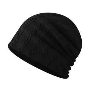 Bonnet Unisexe en Tricot à Torsades pour Hommes Femmes Hiver Chaud Bonnet Slouchy Coton Doux Tricoté Accessoire de Tête