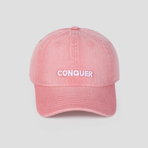 Washed Denim Baseball Cap Vintage Conquer Embroidery Adjustable Retro Sun Hat Sport Hip Hop Casual Unisex Hat